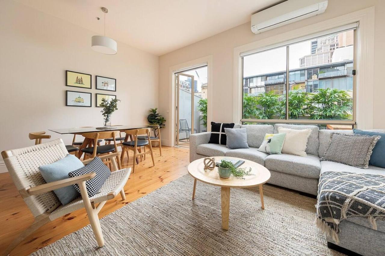 Flinders Lane Solace - Double Storey Heritage Gem ملبورن المظهر الخارجي الصورة